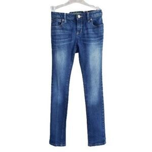 Girls' Jeans Size 10 Super Skinny Adjustable Waist Denim Straight Leg Jean  NWOT